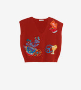 Peach - Gilet ricamato Peach - Gilet ricamato