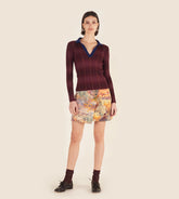 Gelsomina - Twist mini skirt