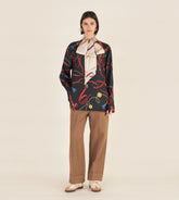 Dafne - Scarf blouse